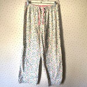 Gap Womens Pajama Pants M Multicolor Christmas Tree Print Flannel Holiday Cotton
